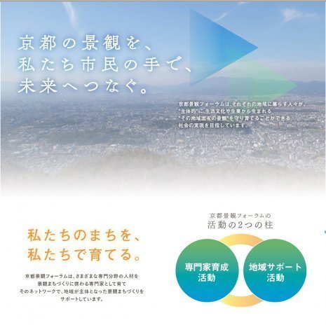 景観整備機構 NPO法人 京都景観フォーラム／(公財)京都市景観・まちづくりセンターの画像